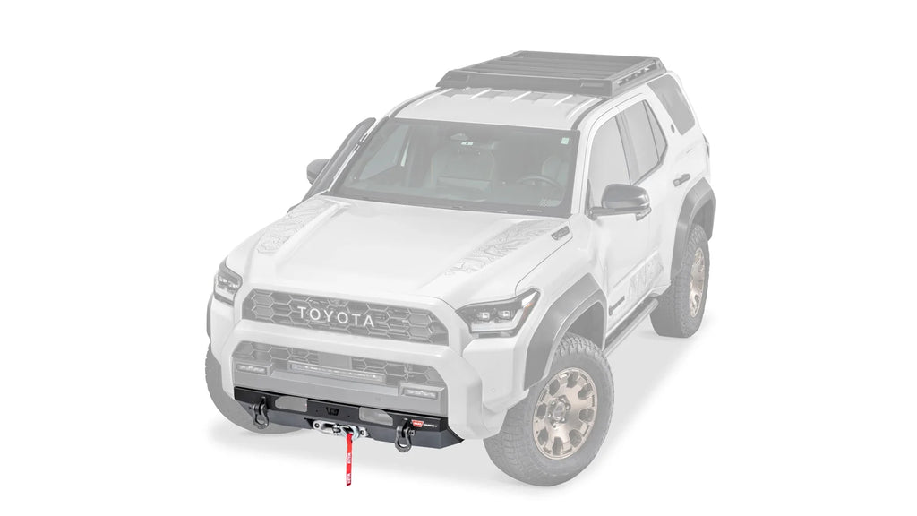 Ghosted view of the WARN Semi-Hidden Winch Mount Kit for 2025-2026 Toyota 4Runner - view 3