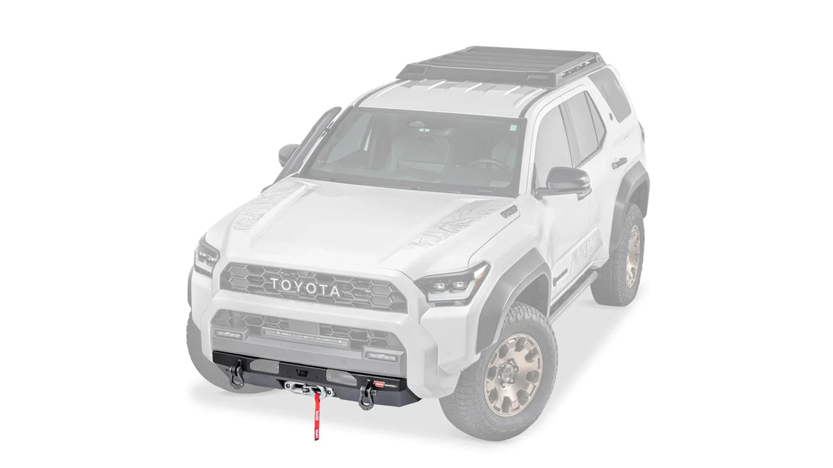 Ghosted view of the WARN Semi-Hidden Winch Mount Kit for 2025-2026 Toyota 4Runner - view 3