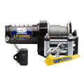 LT2000 2000lb 12V DC Winch with Steel Wire Rope Black - official product image 1