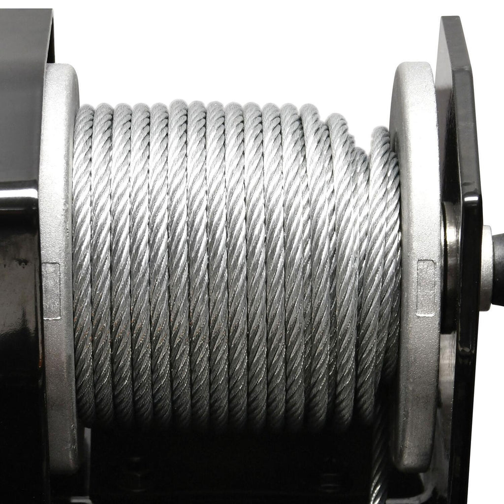 LT2000 2000lb 12V DC Winch with Steel Wire Rope Black - official product image 7