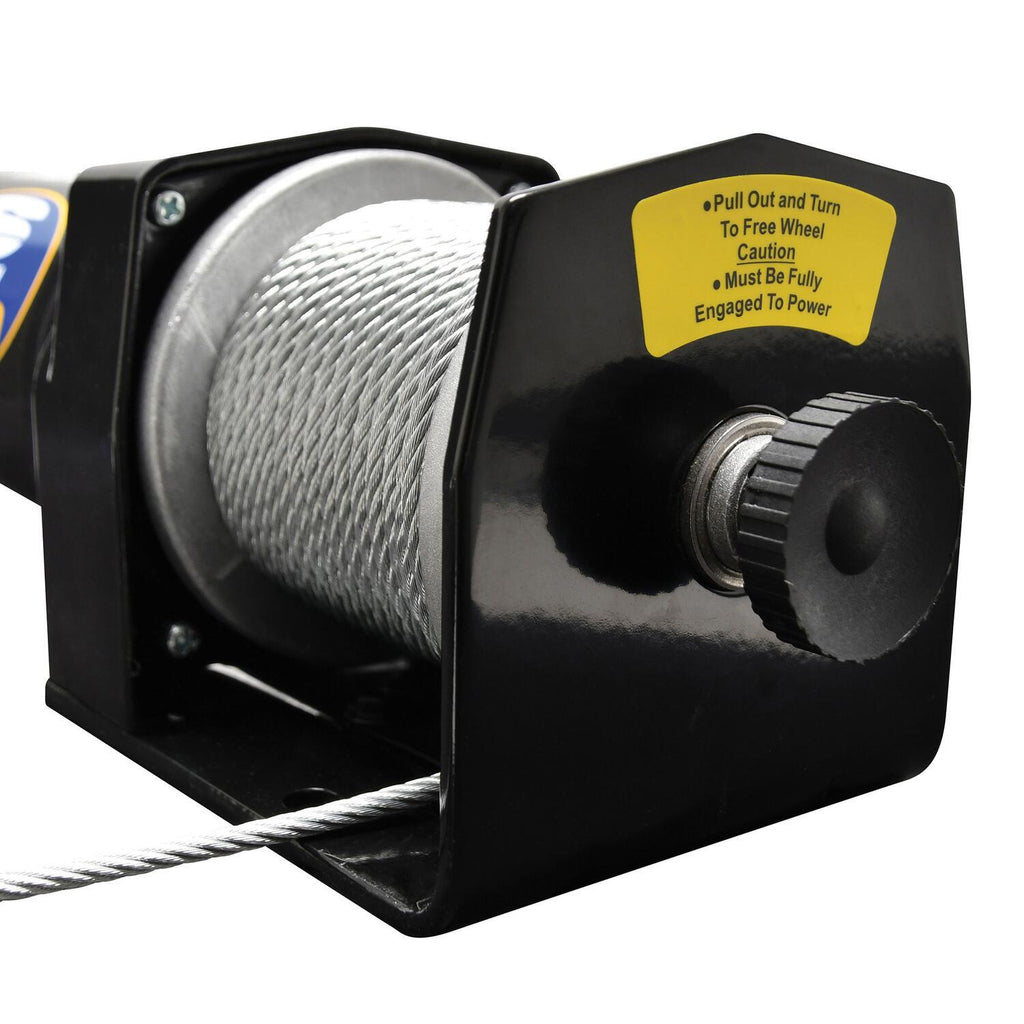 LT2000 2000lb 12V DC Winch with Steel Wire Rope Black - official product image 6