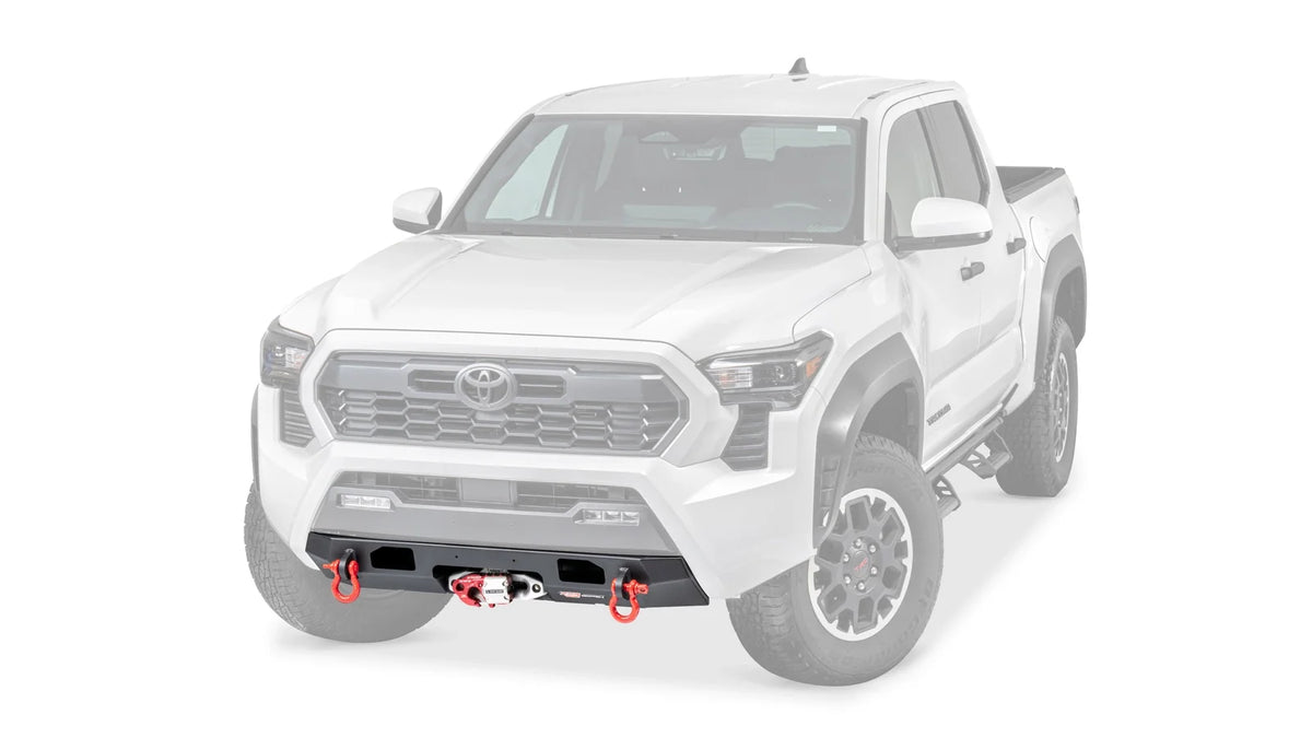 Ghosted view of the WARN Semi-Hidden Winch Mount Kit for 2024-2026 Toyota Tacoma - view 4