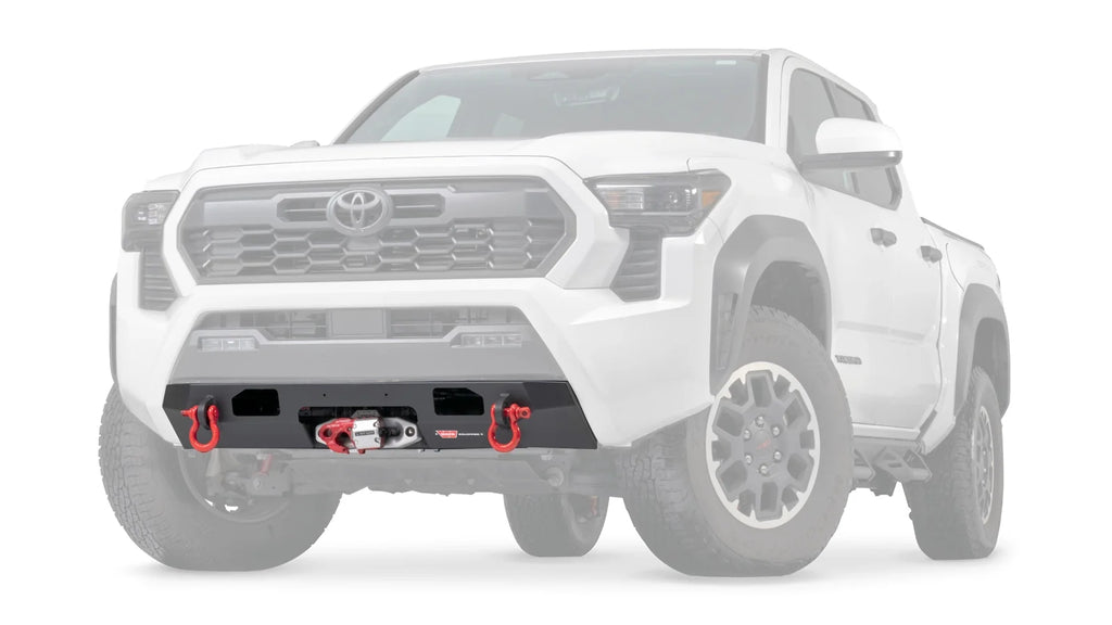 Ghosted view of the WARN Semi-Hidden Winch Mount Kit for 2024-2026 Toyota Tacoma