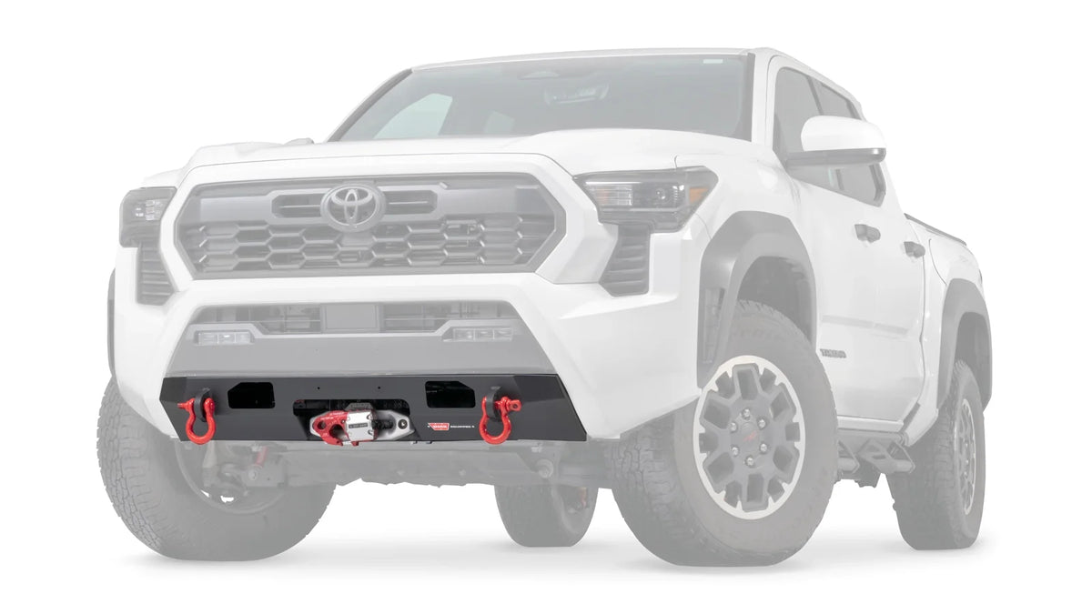 Ghosted view of the WARN Semi-Hidden Winch Mount Kit for 2024-2026 Toyota Tacoma