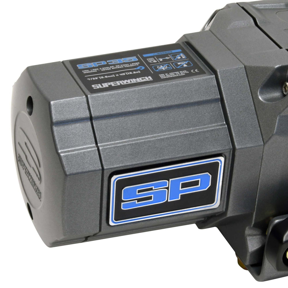 SP 35 Powersports 3500lb 12V DC Winch with Steel Wire Rope Graphite - official product image 5