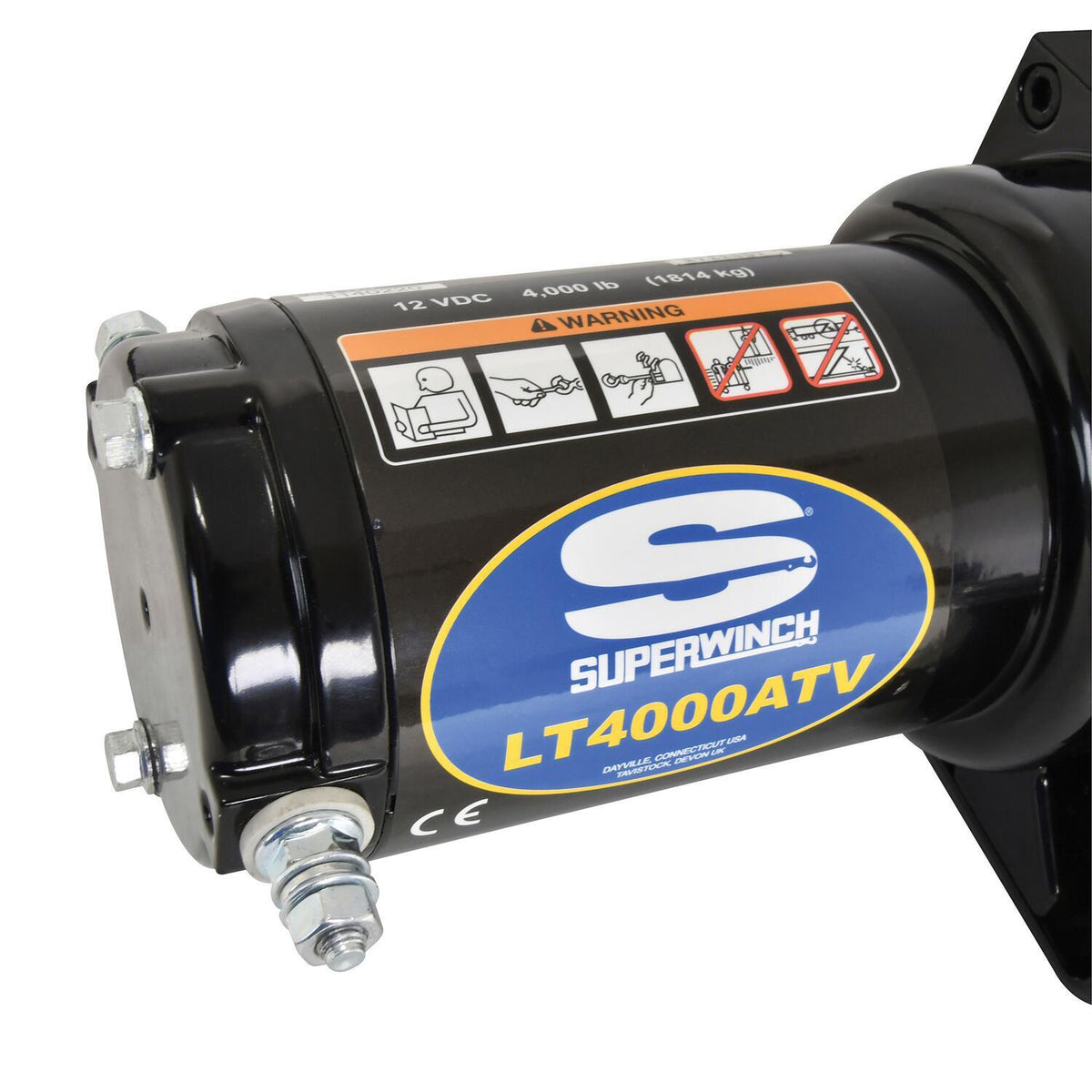 LT4000 4000lb 12V DC Winch with Steel Wire Rope Black - official product image 5