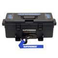 Winch2Go 4000 12V DC Electric Portable Utility Winch 4000lb(1814.4kg) Single Line Pull with Steel Mounting Plate Integrated Hawse Fairlead 7/32 in. x 40 ft. Steel Wire Rope Handheld Remote - official product image 1