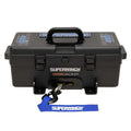 Winch2Go 12V DC Electric Portable Utility Winch 4000lb(1814.4kg) Single Line Pull with Steel Mounting Plate Integrated Hawse Fairlead 7/32 in. x 47 ft. Synthetic Rope Handheld Remote - official product image 1