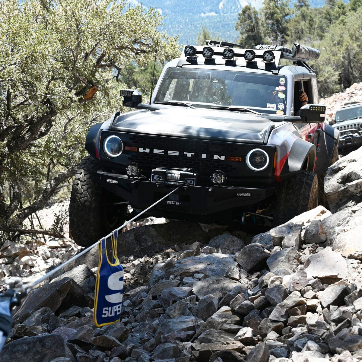 Scorpion 10000lb 12V DC Winch with Synthetic Rope Black - official product image 10
