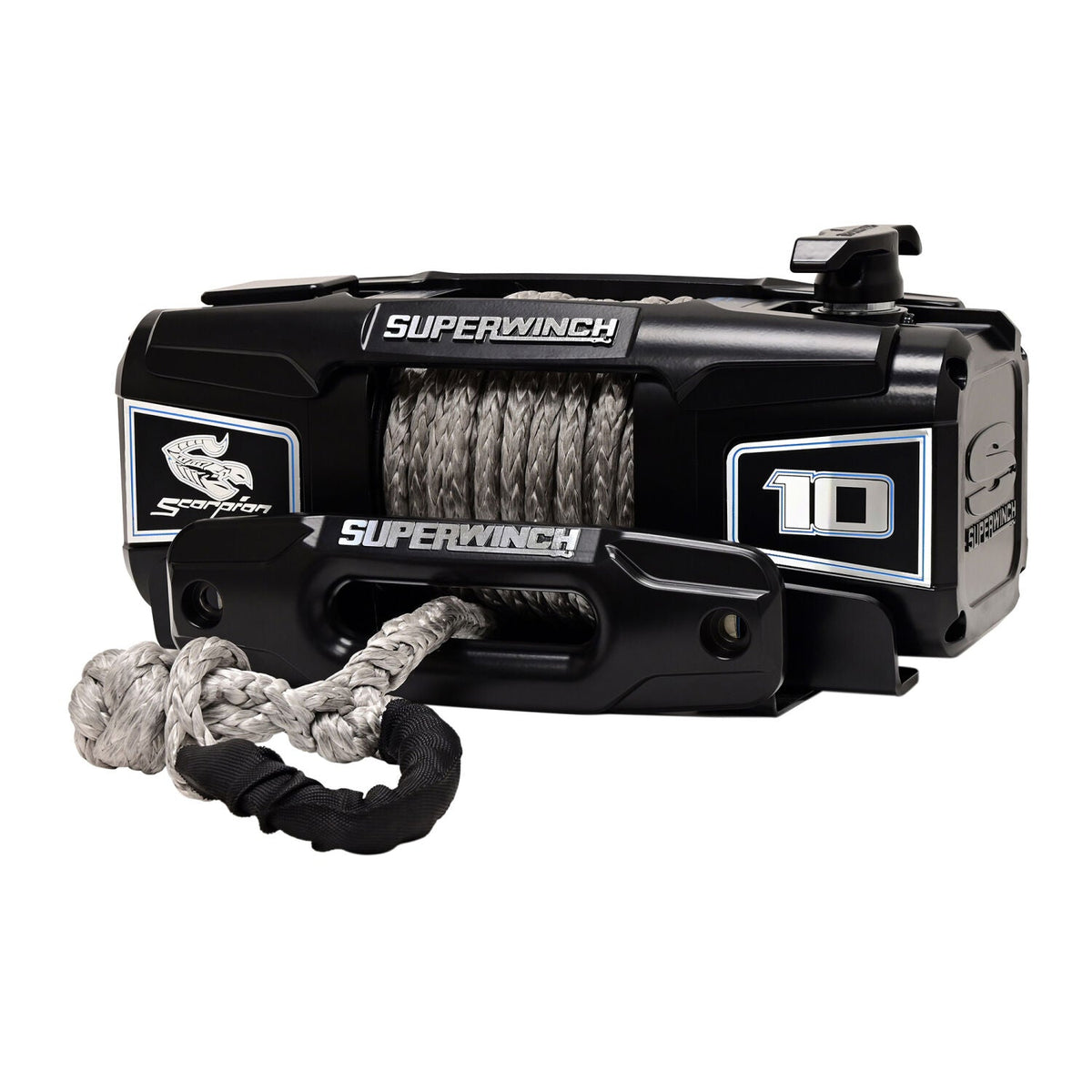 Scorpion 10000lb 12V DC Winch with Synthetic Rope Black - official product image 5