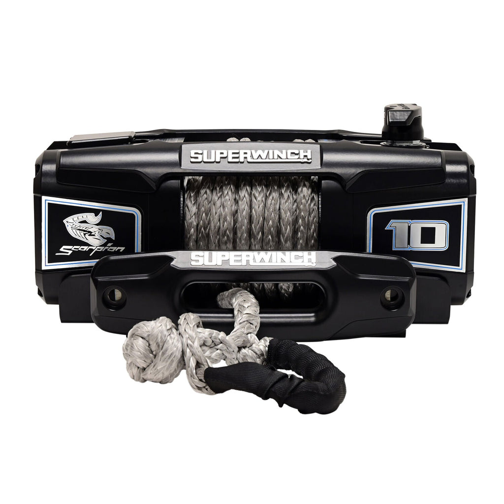 Scorpion 10000lb 12V DC Winch with Synthetic Rope Black - official product image 6