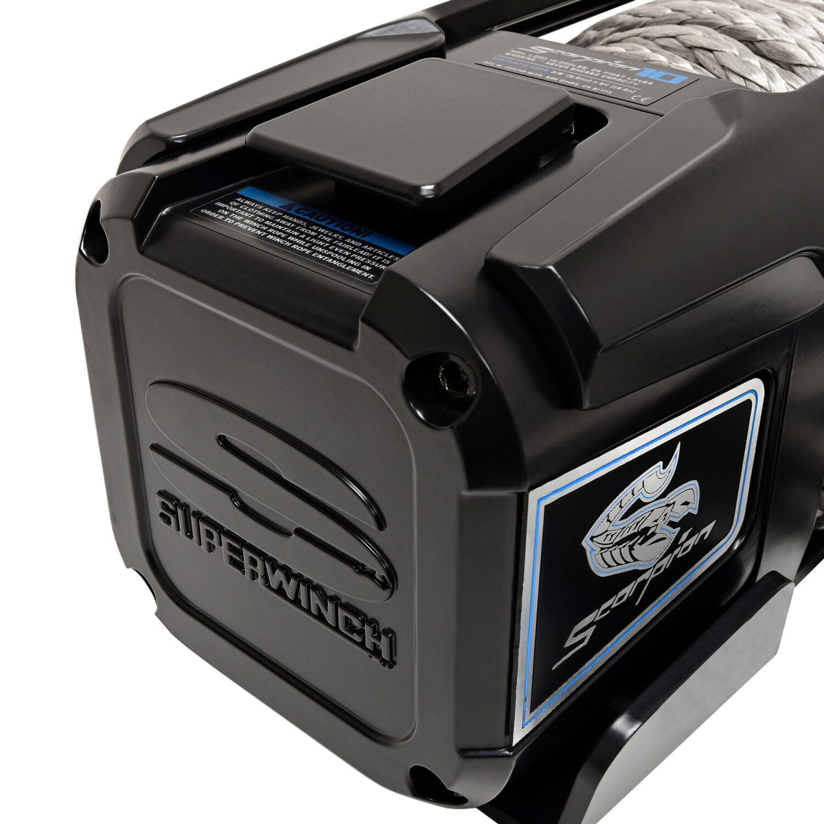 Scorpion 10000lb 12V DC Winch with Synthetic Rope Black - official product image 7