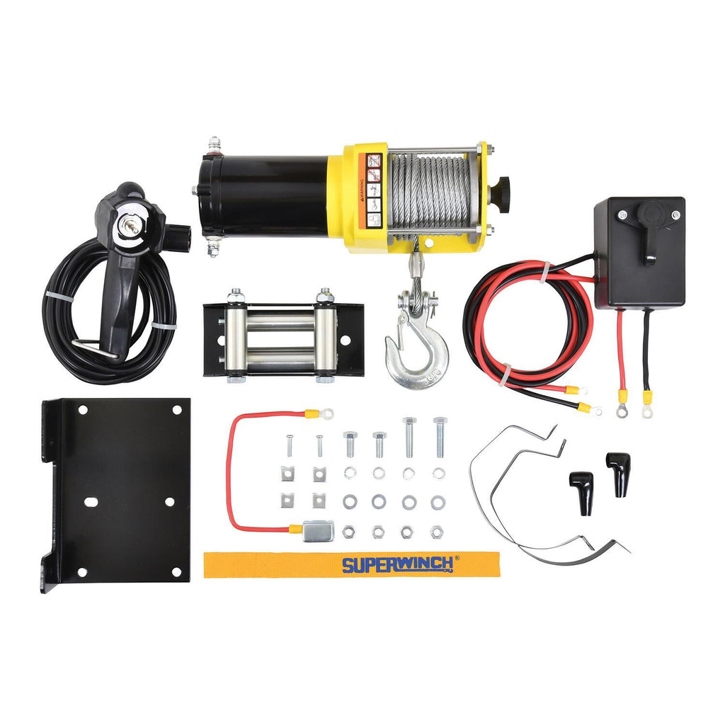 UT3000 3000lb 12V DC Winch with Steel Wire Rope Black - official product image 8