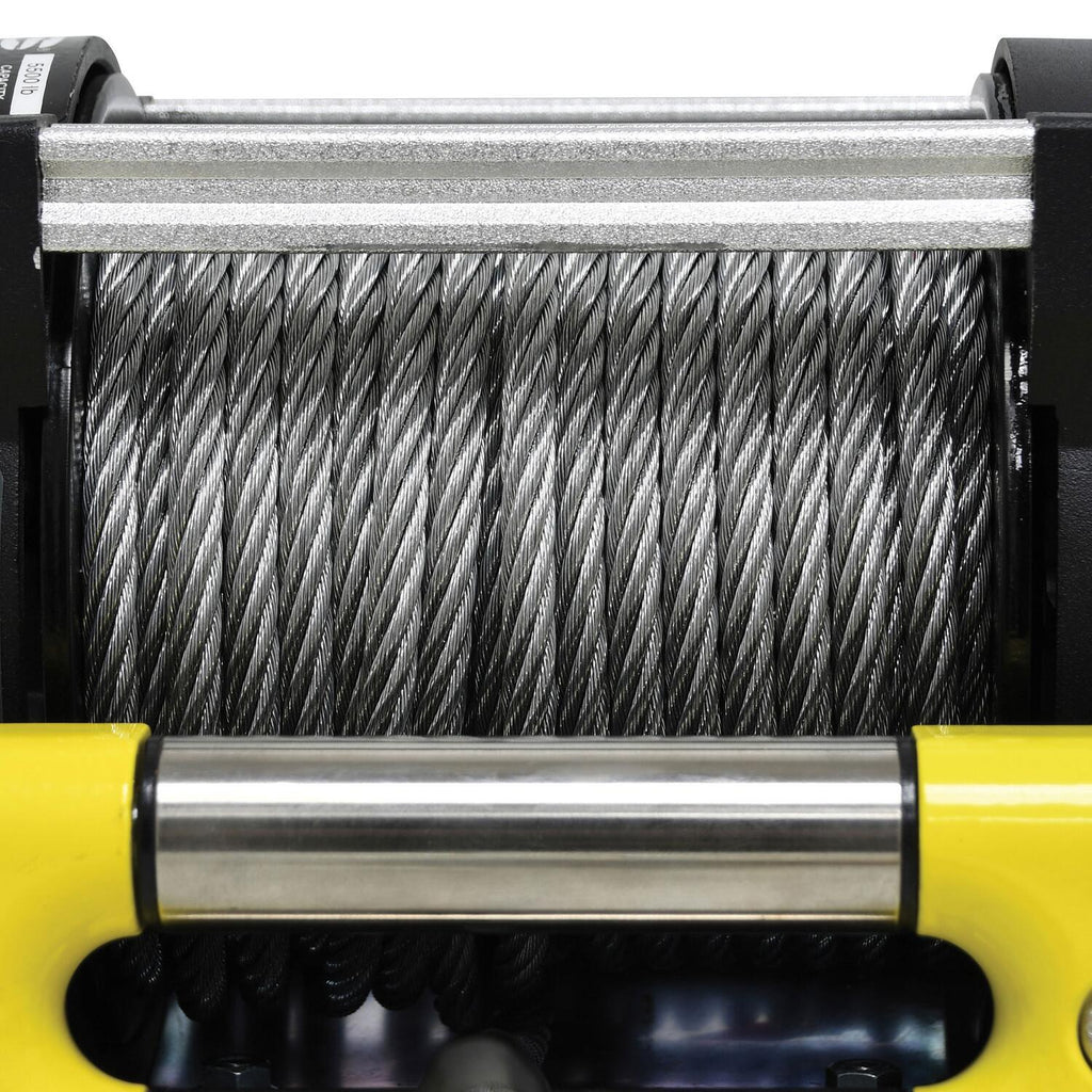 S5500 5500lb 12V DC Trailer Winch with Steel Wire Rope Yellow - official product image 7