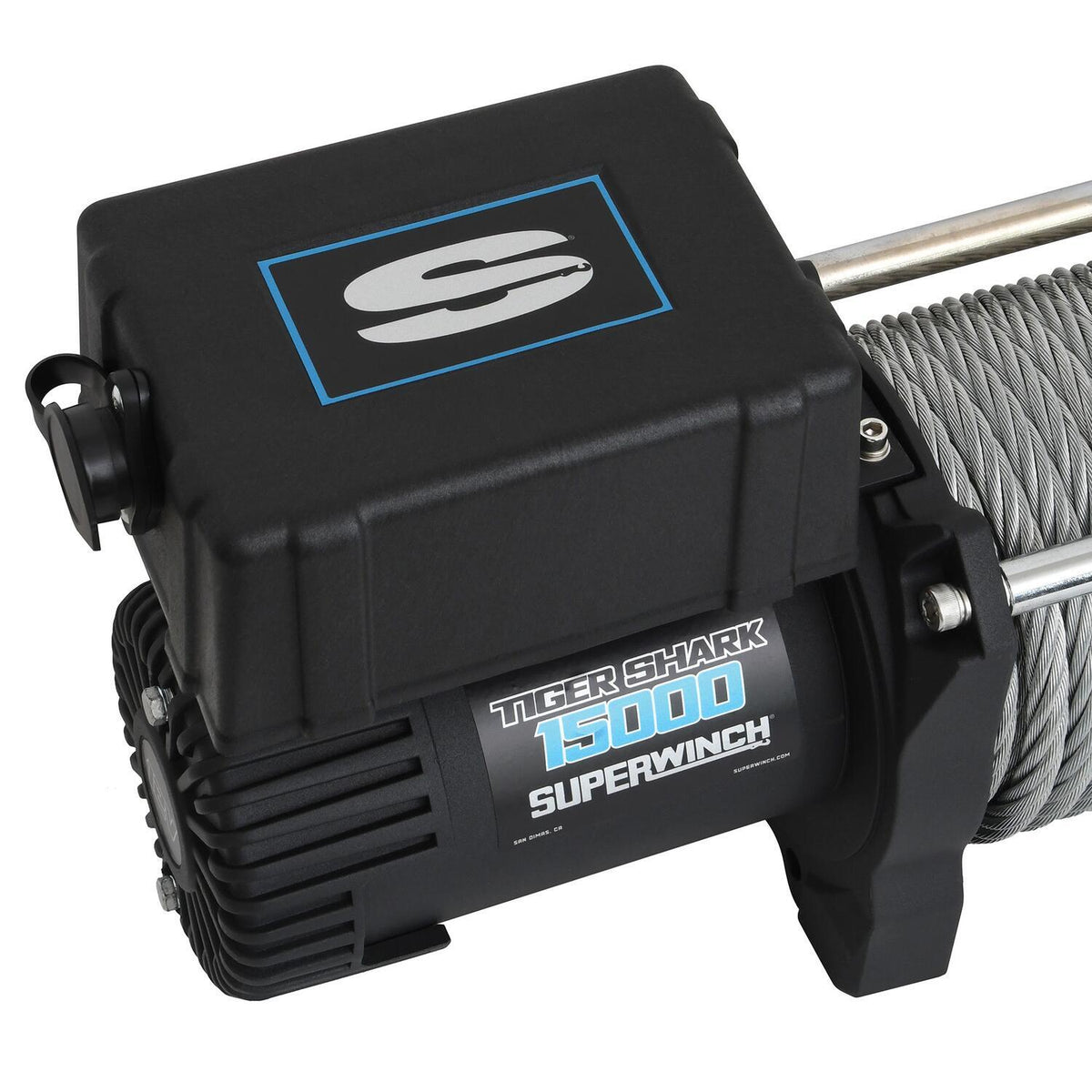 Tiger Shark 15000 15000lb 12V DC Winch with Steel Wire Rope Black - official product image 5
