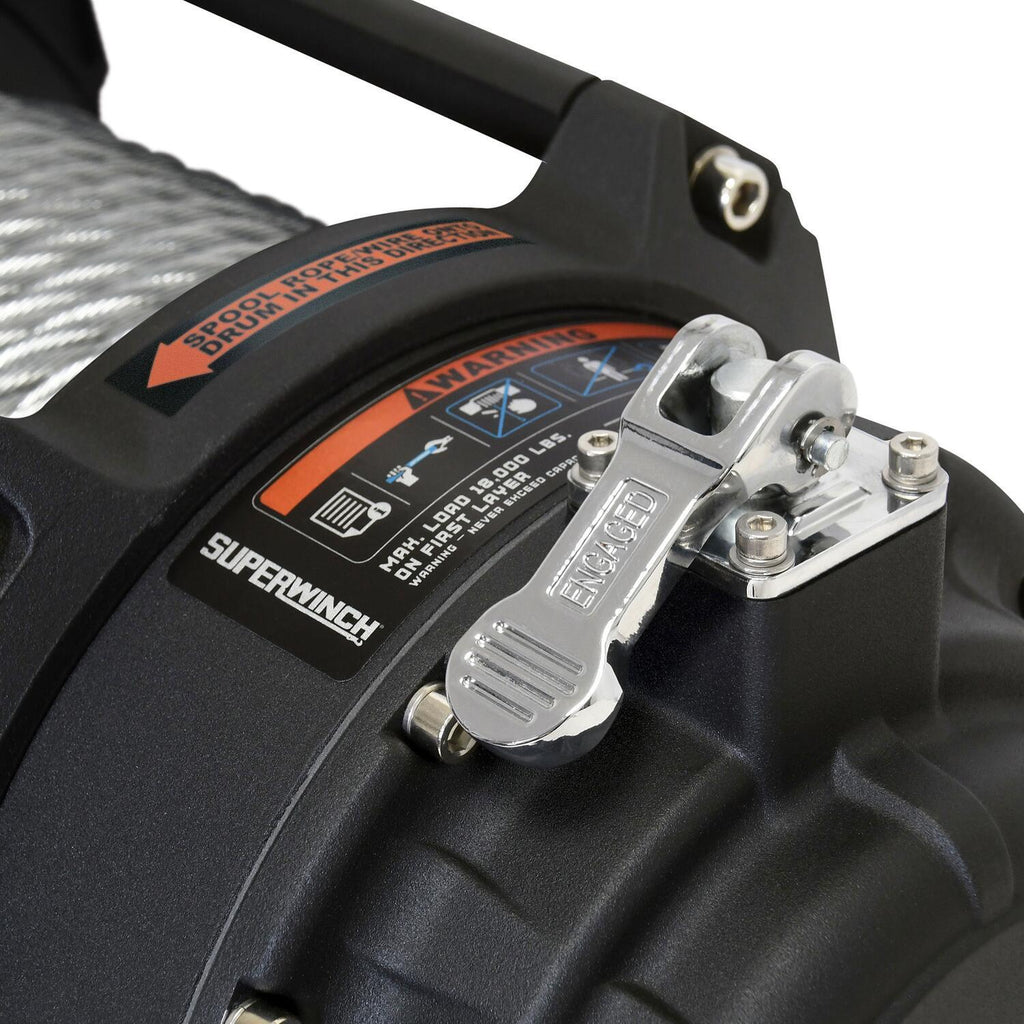 Tiger Shark 18000 18000lb 12V DC Winch with Steel Wire Rope Black - official product image 6