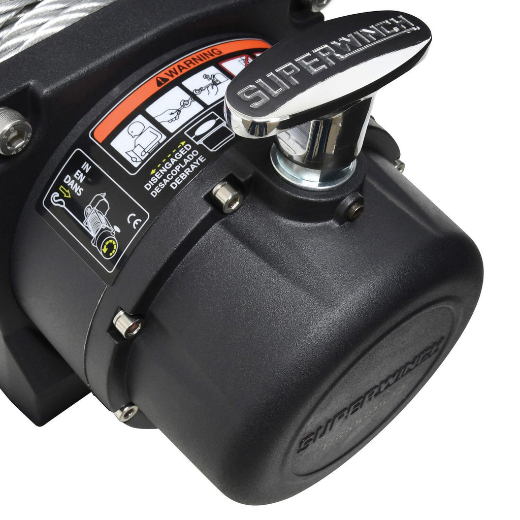 Tiger Shark 9500 9500lb 12V DC Winch with Steel Wire Rope Black - official product image 7