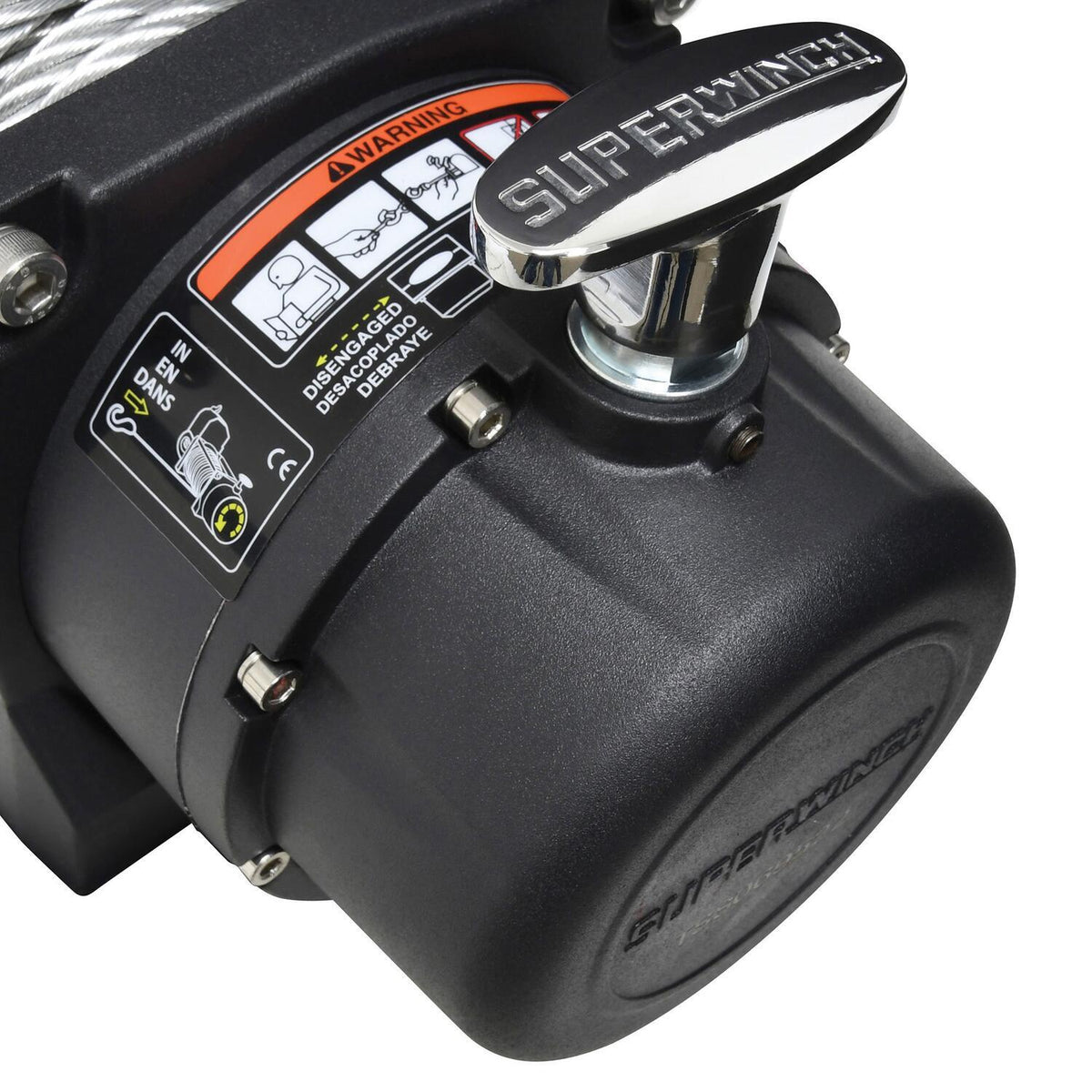 Tiger Shark 9500 9500lb 12V DC Winch with Steel Wire Rope Black - official product image 7