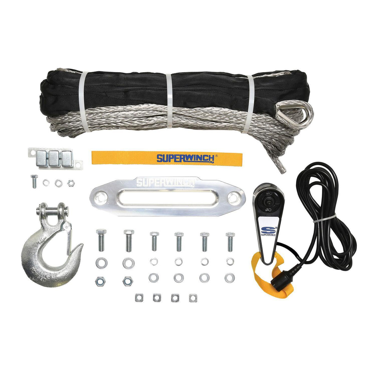 Tiger Shark 9500SR 9500lb 12V DC Winch with Synthetic Rope Black - official product image 5