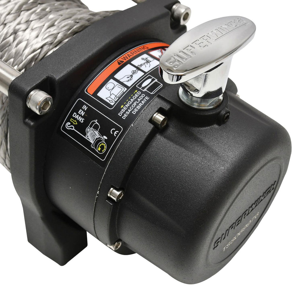 Tiger Shark 9500SR 9500lb 12V DC Winch with Synthetic Rope Black - official product image 8