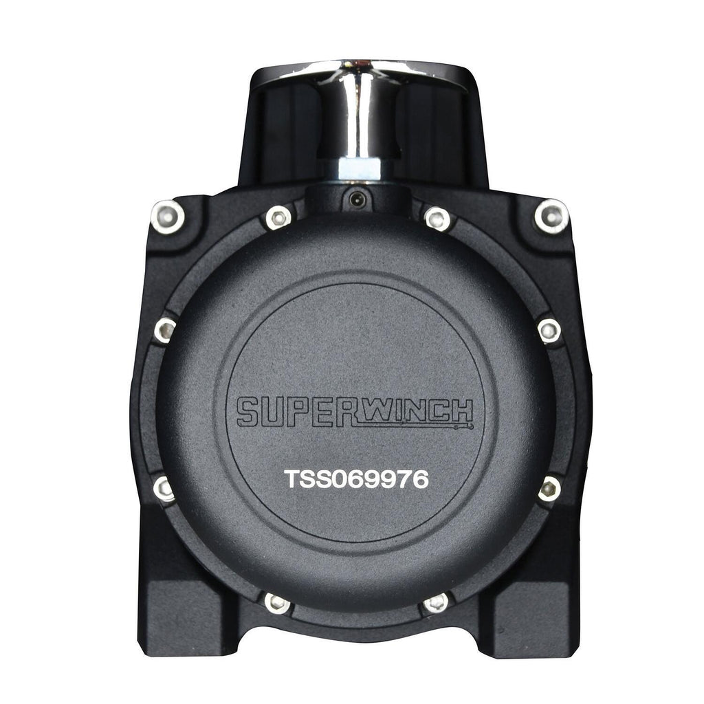 Tiger Shark 9500SR 9500lb 12V DC Winch with Synthetic Rope Black - official product image 9