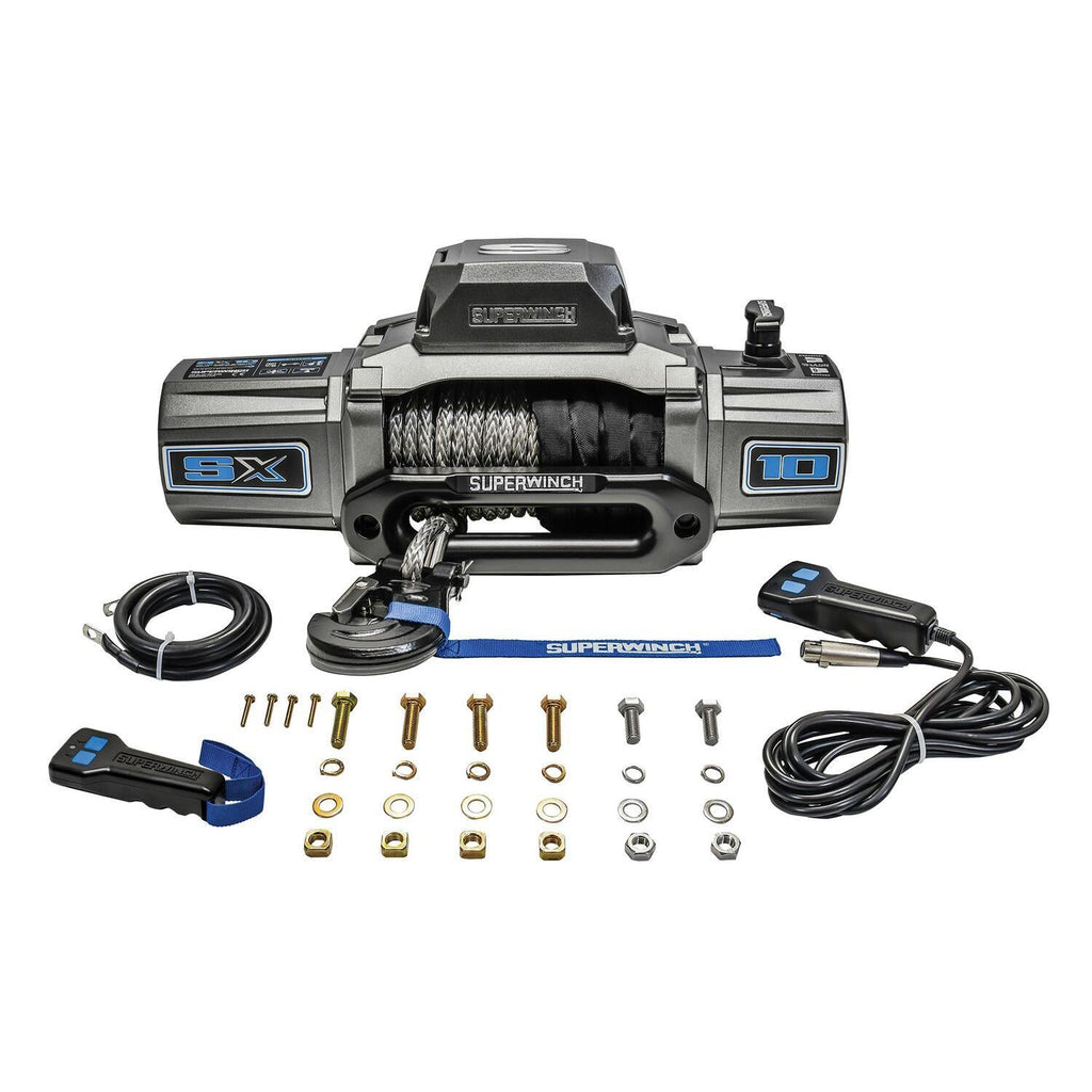 SX10SR 10000lb 12V DC Winch with Synthetic Rope Graphite - official product image 5