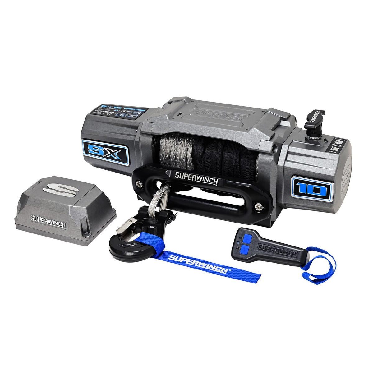 SX10SR 10000lb 12V DC Winch with Synthetic Rope Graphite - official product image 9