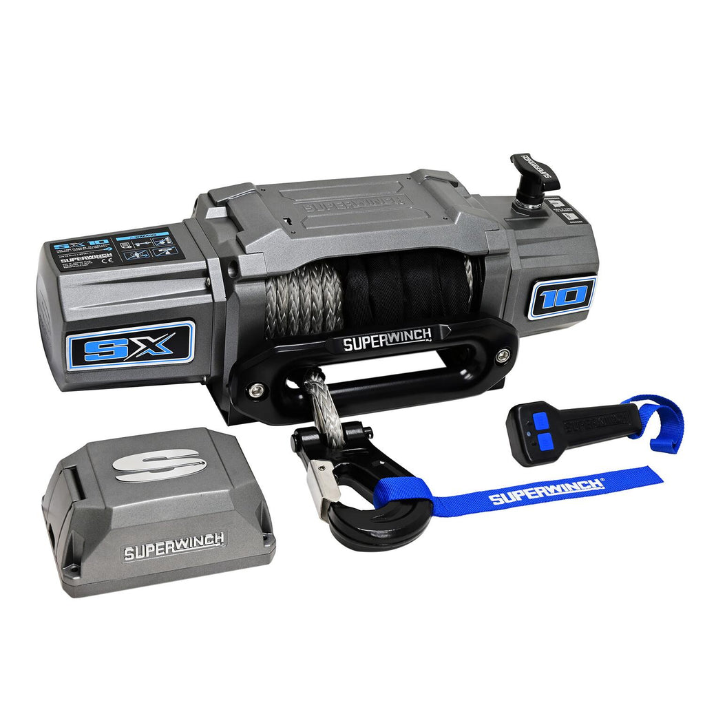 SX10SR 10000lb 12V DC Winch with Synthetic Rope Graphite - official product image 10