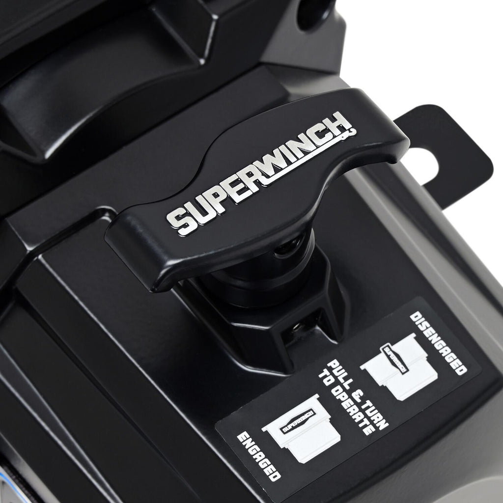 SX10SR 10000lb 12V DC Winch with Synthetic Rope Black - official product image 6