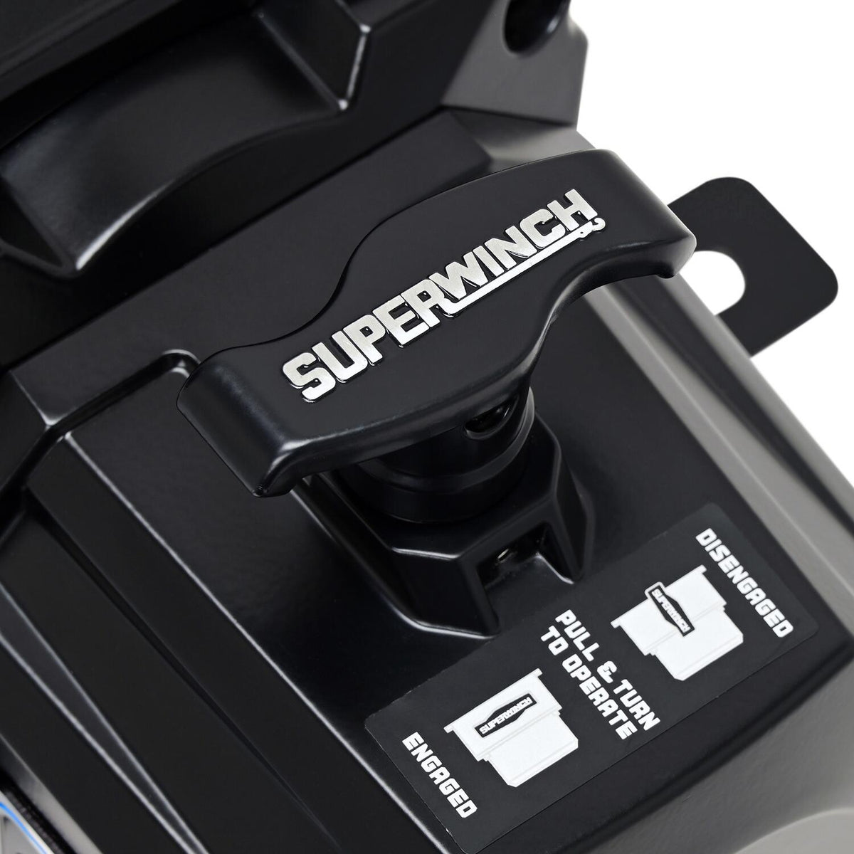 SX10SR 10000lb 12V DC Winch with Synthetic Rope Black - official product image 6
