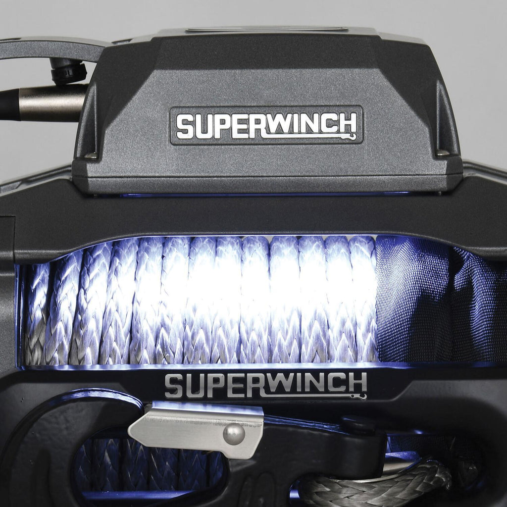 SX12SR 12000lb 12V DC Winch with Synthetic Rope Graphite - official product image 10