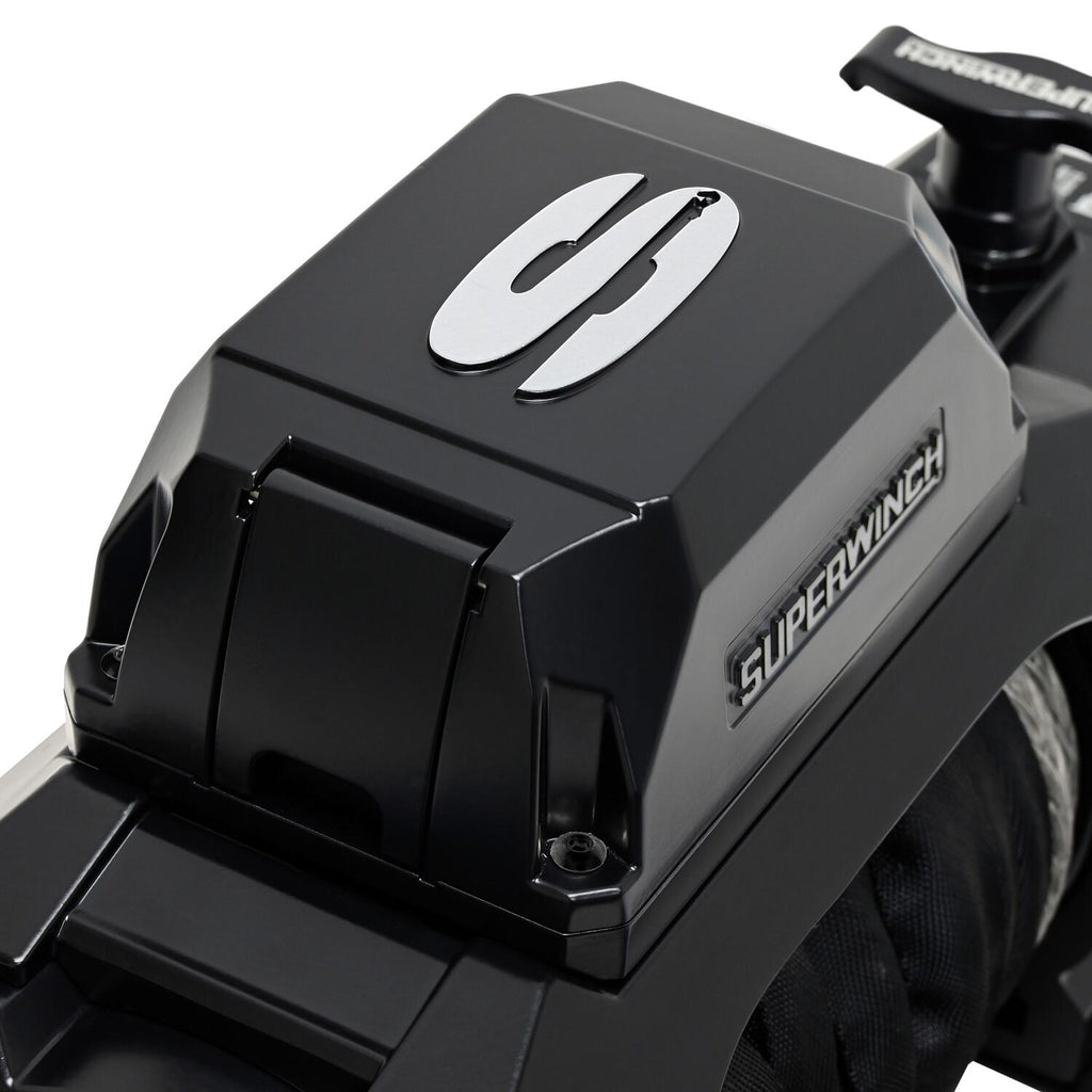 SX12SR 12000lb 12V DC Winch with Synthetic Rope Black - official product image 5