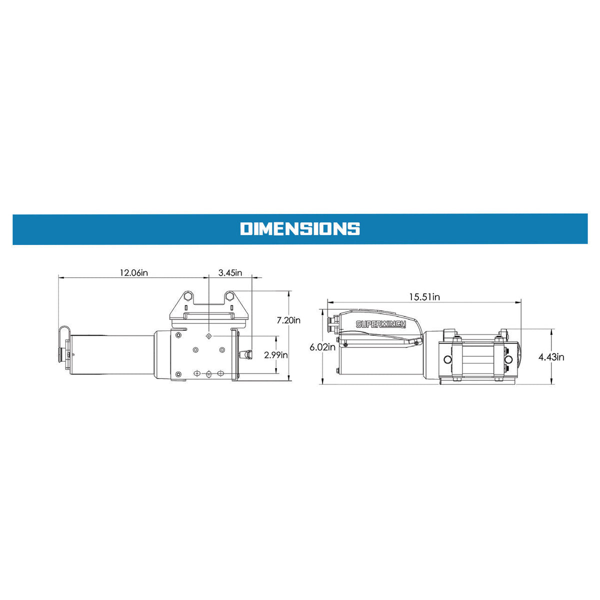 AC 1500 120V AC Winch with Steel Wire Rope Black - official product image 10