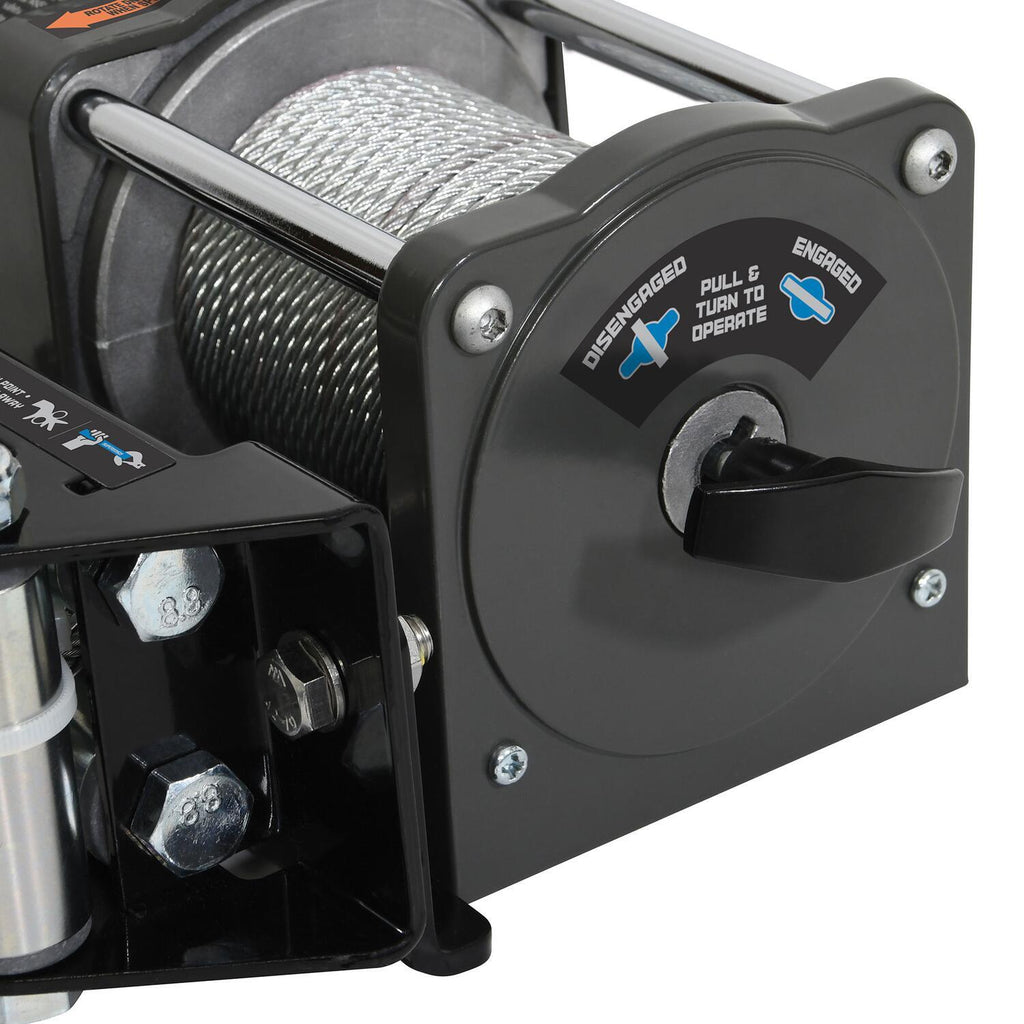 AC 1500 120V AC Winch with Steel Wire Rope Black - official product image 5