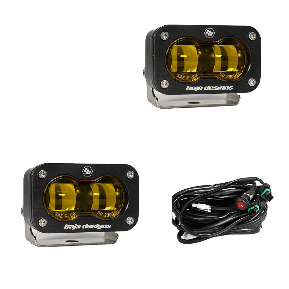 S2 SAE Pair LED Spot, Amber — 237811