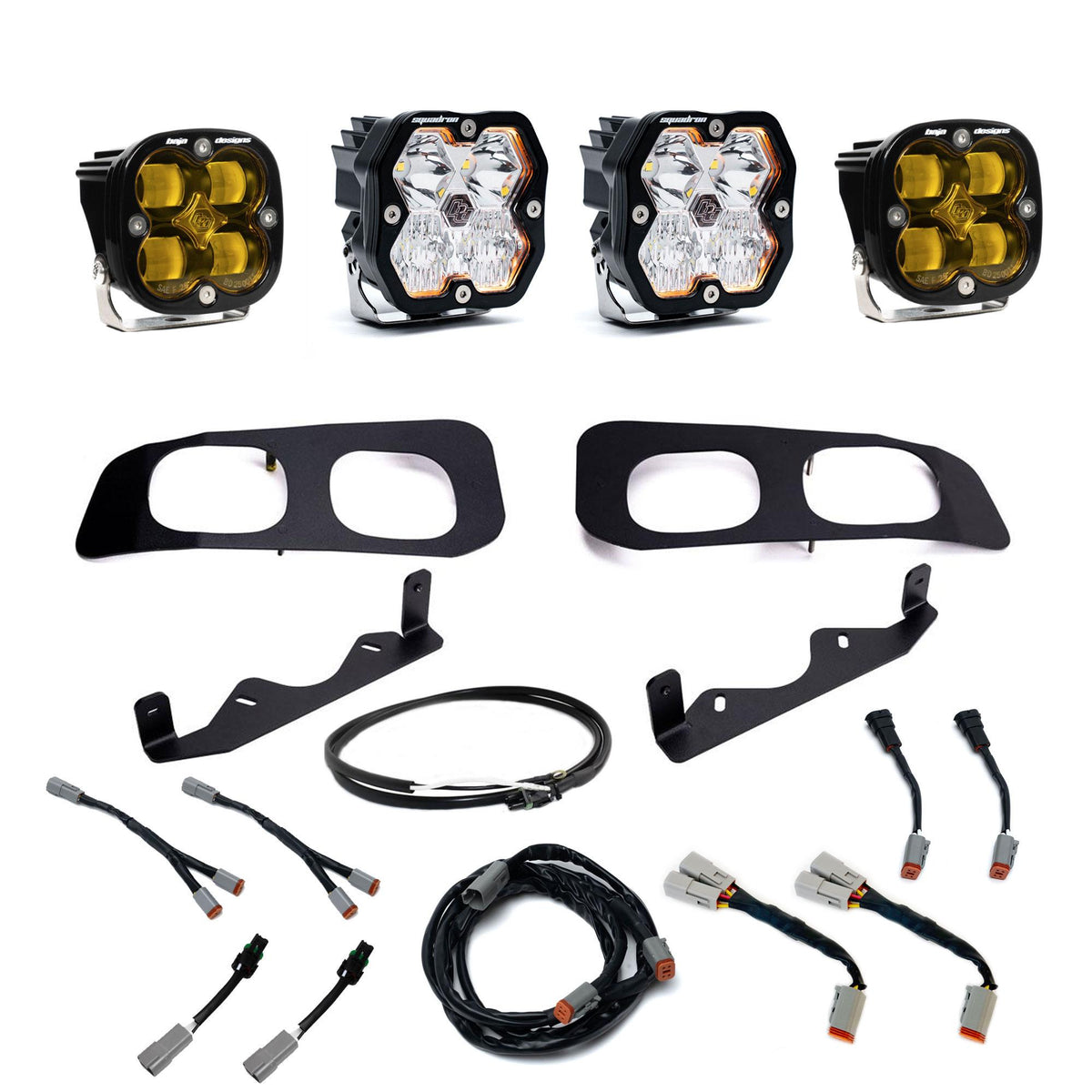 Squadron 2.0 Sport/Squadron Sae Dual Fog Pocket Light Kit Ford 2023-26 F-250/350 Super Duty — 44-0032-UP