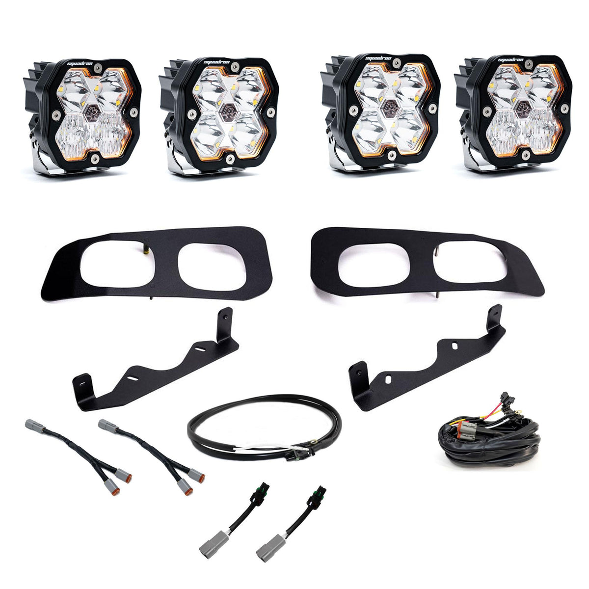 Squadron 2.0 Sport Dual Fog Pocket Light Kit Ford 2023-26 F-250/350 Super Duty Upfitter — 44-0036-UP