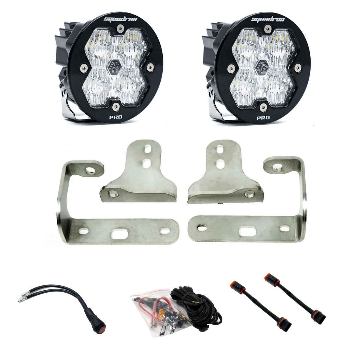 Squadron-R 2.0 Pro Fog Pocket Light Kit Jeep 2018-26 Wrangler JL 2020-26 Gladiator JT w/ Oe Sport Bumper — 44-0046
