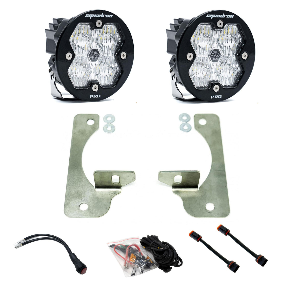 Squadron-R 2.0 Pro Fog Pocket Light Kit Jeep 2018-26 Wrangler JL 2020-26 Gladiator JT w/ Oe Rubicon Bumper — 44-0048