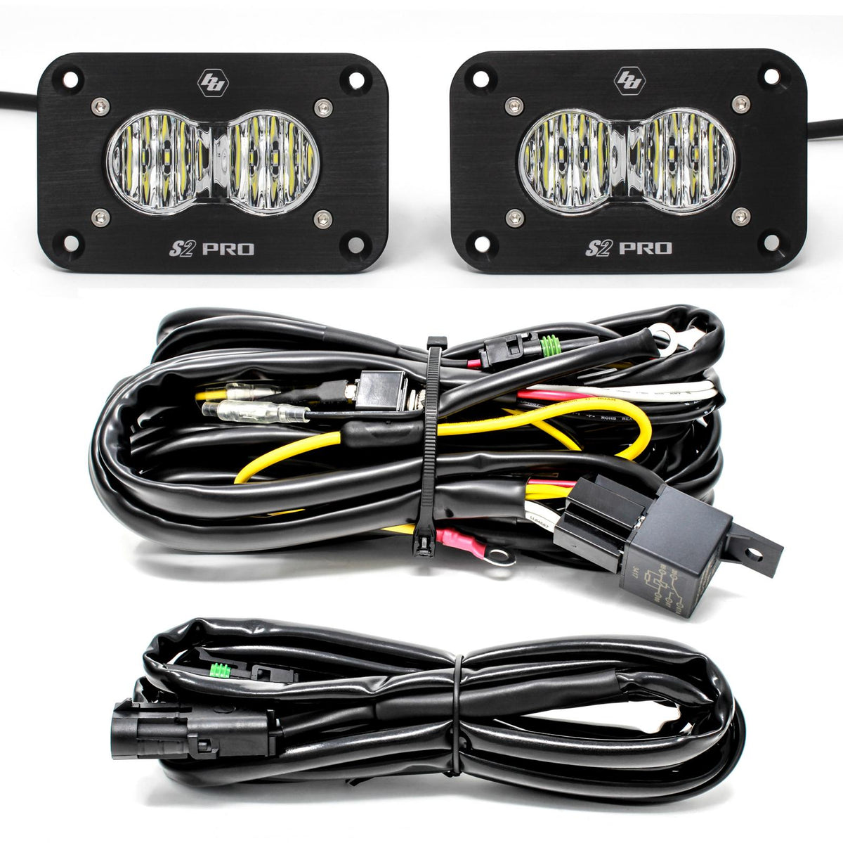 Flush Mount LED Light Pod Kit Pair S2 Pro — 487807