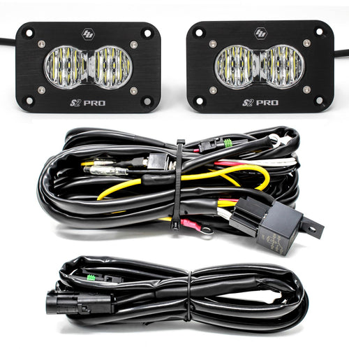 Flush Mount LED Light Pod Kit Pair S2 Pro — 487807