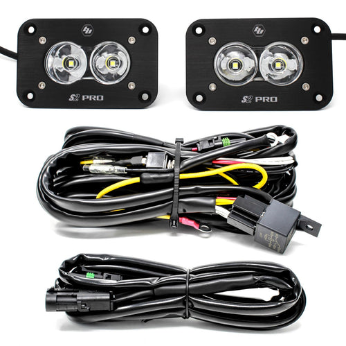 Flush Mount LED Light Pod Kit Pair S2 Pro — 487808