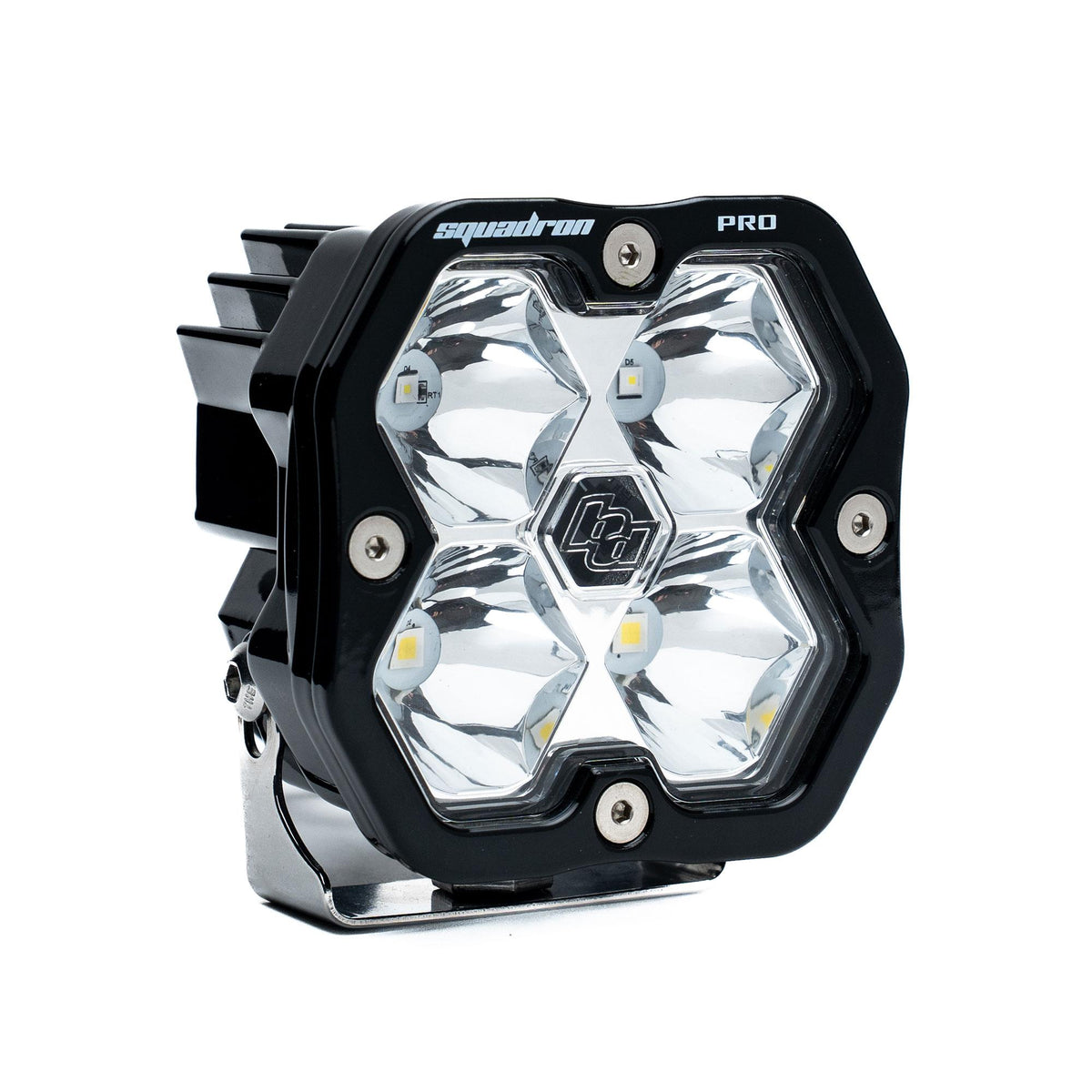 Squadron 2.0 Pro Black LED Auxiliary Light Pod Universal Clear — 49-0001-2
