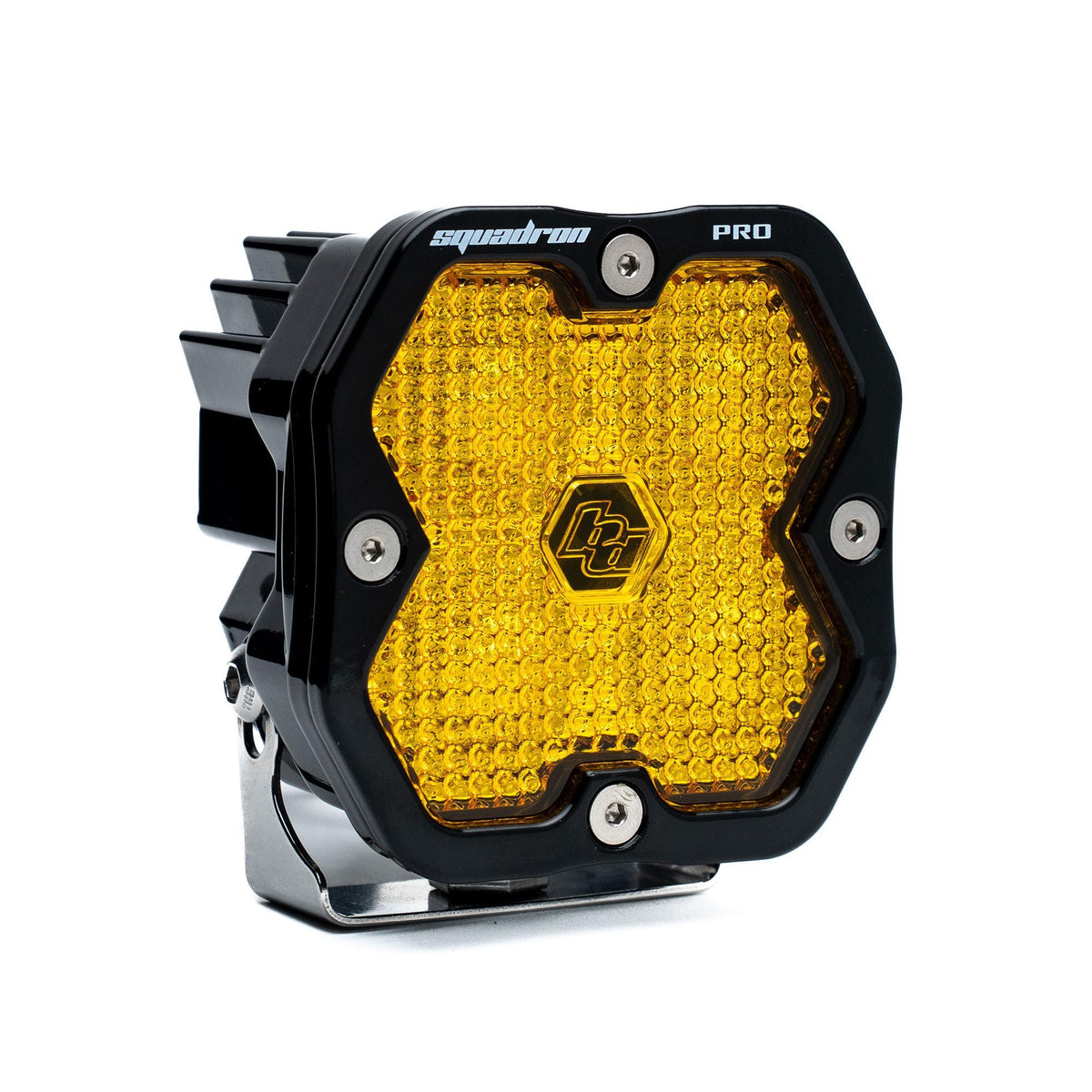 Squadron 2.0 Pro Black LED Auxiliary Light Pod Universal Baja Amber — 49-0016-2