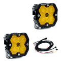 Squadron 2.0 Pro Black LED Auxiliary Light Pod Pair Universal Baja Amber — 49-7816-2
