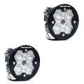 Squadron-R 2.0 Sport Black LED Auxiliary Light Pod Pair (No Harness) Universal Clear — 58-7805-2NH