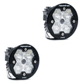 Squadron-R 2.0 Pro Black LED Auxiliary Light Pod Pair (No Harness) Universal Clear — 59-7805-2NH