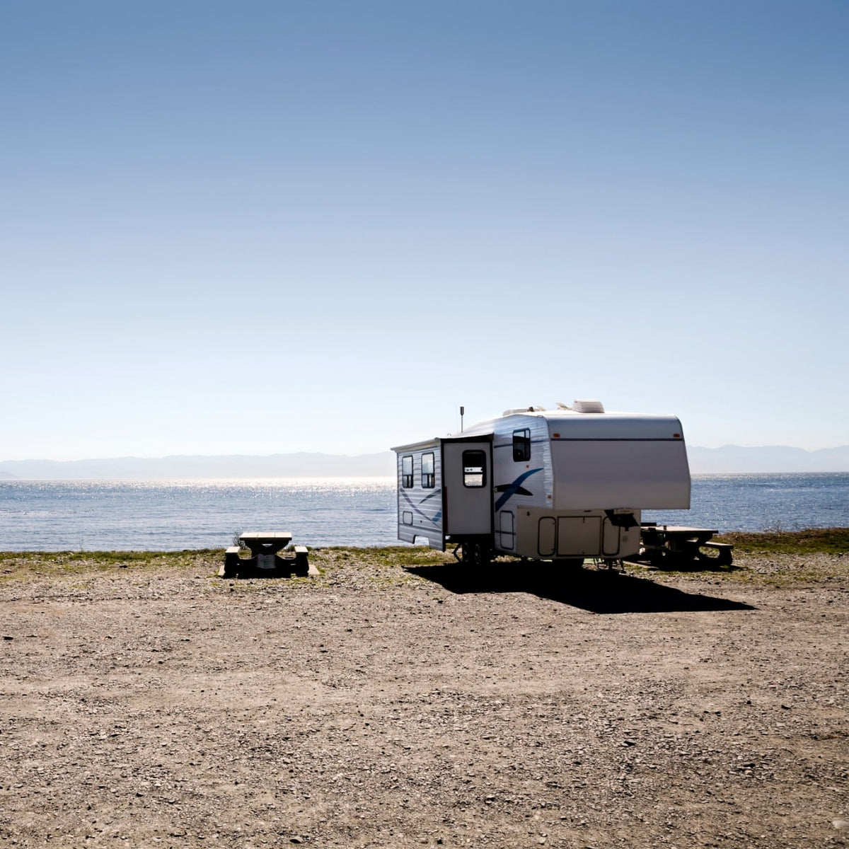 weBoost Drive Reach RV - RV by the lake