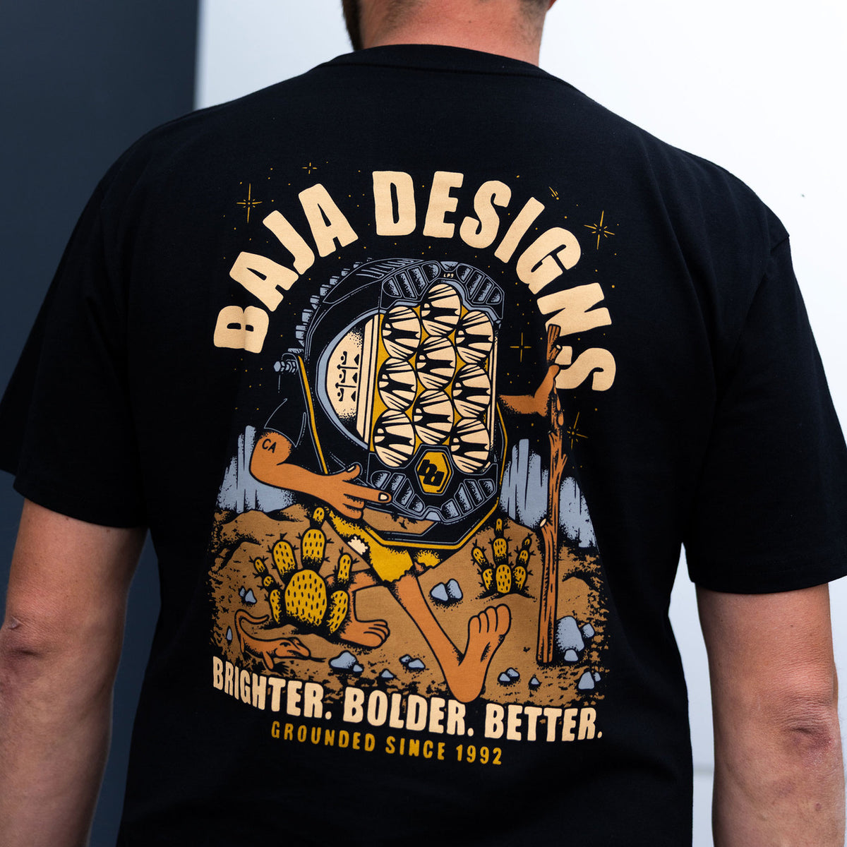 Baja Designs Grounded black T-shirt with LP9 artwork