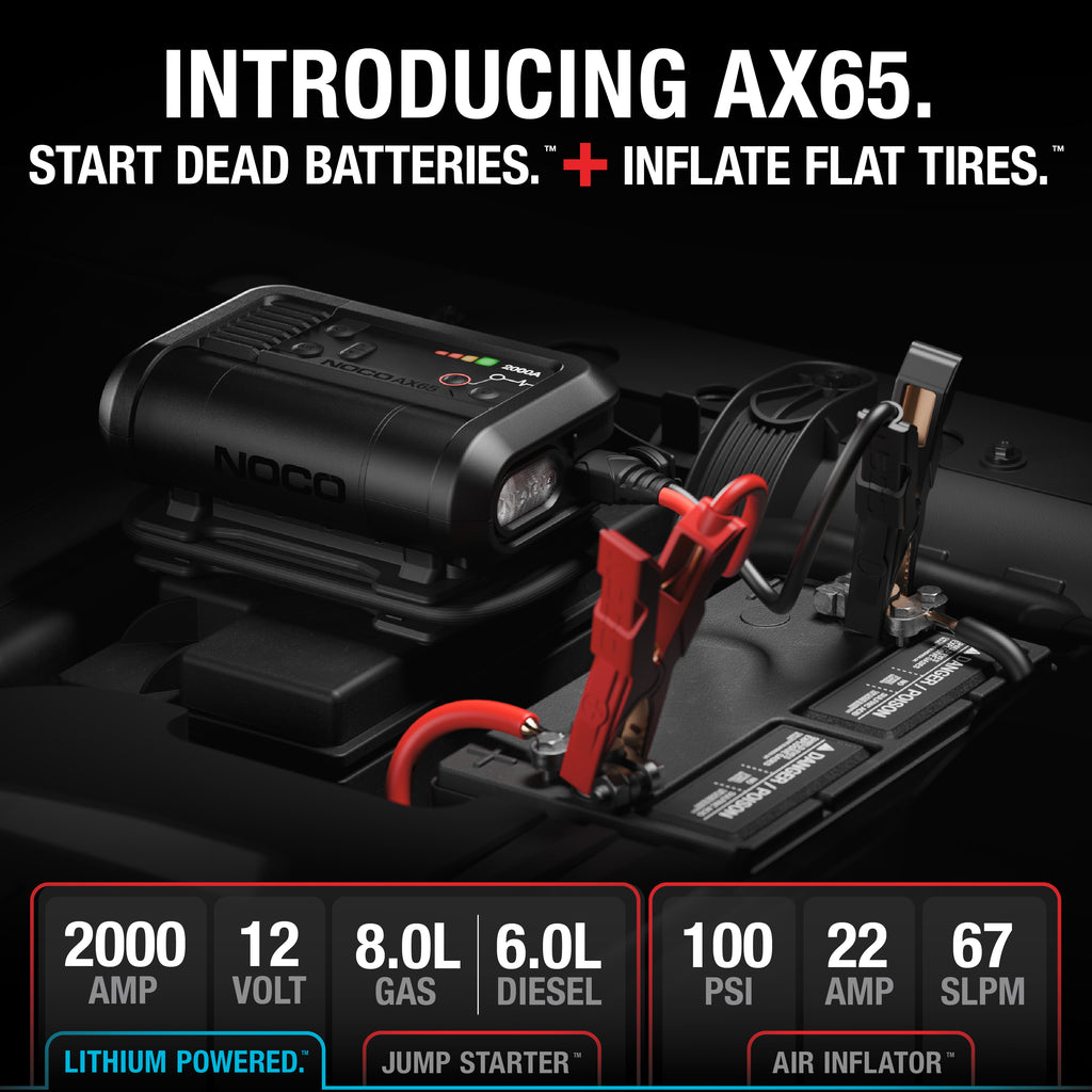 AX65 Boost Air 2000A Jump Starter & Inflator - official NOCO product image 2